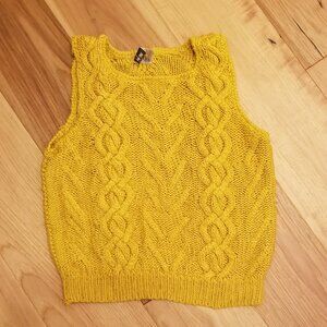 Cropped Sweater Vest